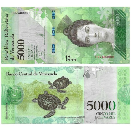 (97c) Venezuela. 2017. 5000 Bolívares (SC)