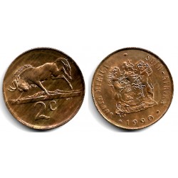(83) Sudáfrica. 1990. 2 Cents (EBC-)