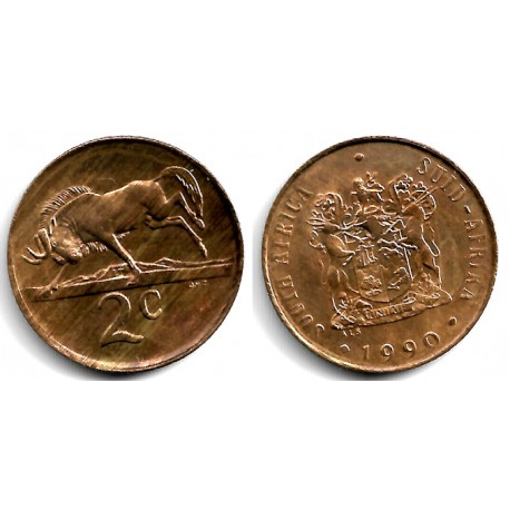 (83) Sudáfrica. 1990. 2 Cents (EBC-)