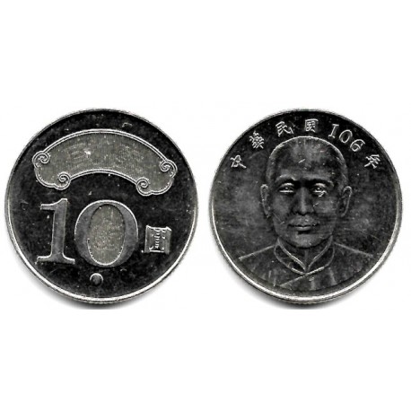 (Y574) Taiwán. 2007(106). 10 Yuan (EBC+)