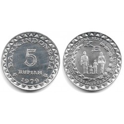 (43) Indonesia. 1979. 5 Rupiah (SC)