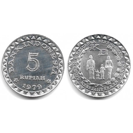(43) Indonesia. 1979. 5 Rupiah (SC)