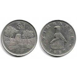 (6) Zimbabue. 1997. 1 Dollar (MBC)