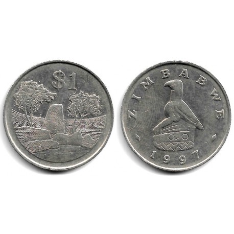 (6) Zimbabue. 1997. 1 Dollar (MBC)
