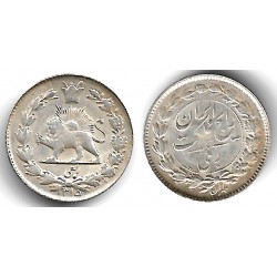 (1127) Irán. 1315AH. ¼ Rial (EBC) (Plata)
