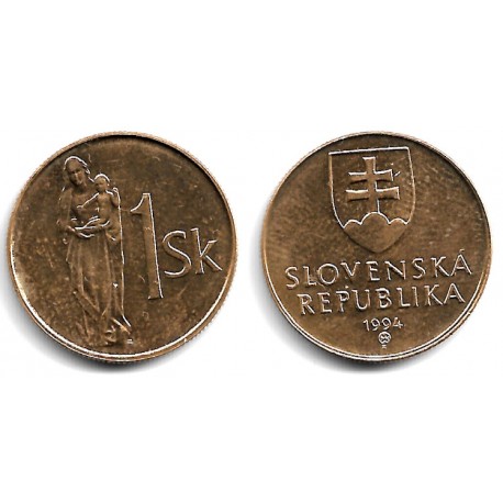 (12) Eslovaquia. 1994. 1 Koruna (EBC+)