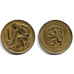 (50) Checoslovaquia. 1985. 1 Koruna (MBC)