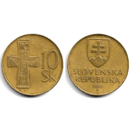 (11) Eslovaquia. 1993. 10 Koruna (BC+)