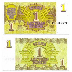 (35) Letonia. 1992. 1 Rublis (SC)