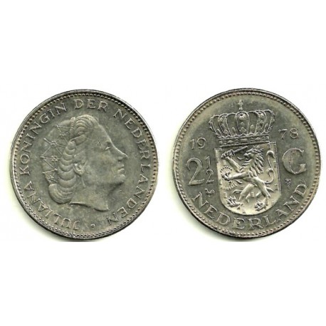 (191) Países Bajos. 1978. 2 ½ Gulden (MBC)