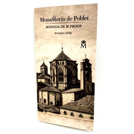 España. 2026. 2 Euro (Proof) Monasterio de Poblet