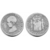 Alfonso XIII. 1889*(-----). 2 Pesetas (RC/RC+) (Plata) Ceca de Madrid MP-M