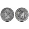 Alfonso XIII. 1889*(-----). 2 Pesetas (BC-) (Plata) Ceca de Madrid MP-M
