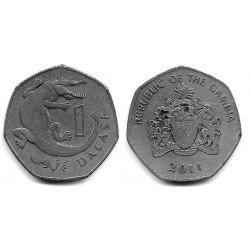 (59a) Gambia. 2011. 1 Dalasi (BC) Manchas