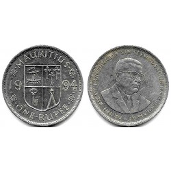 (55) Mauricio. 1994. 1 Rupee (MBC)