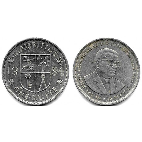 (55) Mauricio. 1994. 1 Rupee (MBC)