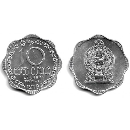 (140a) Sri Lanka. 1978. 10 Cents (SC)