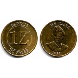 (13) Zaire. 1987. 1 Zaire (EBC+)