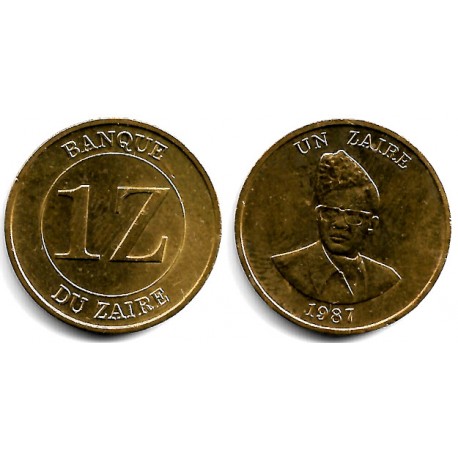 (13) Zaire. 1987. 1 Zaire (EBC+)
