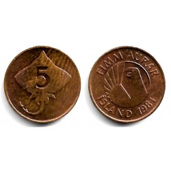 (24) Islandia. 1981. 5 Aurar (EBC)
