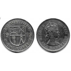 (35.1) Mauricio. 1975. 1 Rupee (MBC)