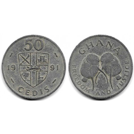 (31) Ghana. 1991. 50 Cedis (BC)