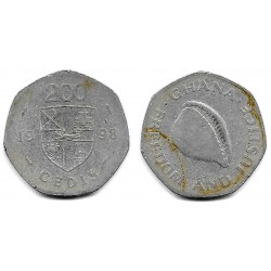 (35) Ghana. 1998. 20 Cedis (BC) Manchas