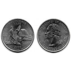 (370) Estados Unidos de América. 2005(D). Quarter Dollar (SC) California