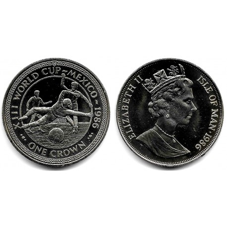 (160) Isla de Man. 1986. 1 Crown (SC)