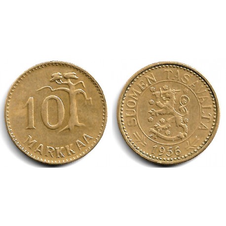 (38) Finlandia. 1956. 10 Markkaa (MBC)