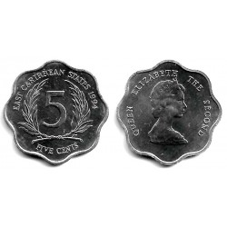 (12) Estados Orientales Caribeños. 1994. 5 Cents (SC)