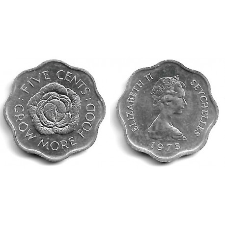 (18) Seychelles. 1975. 5 Cents (SC)