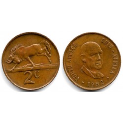 (110) Sudáfrica. 1982. 2 Cents (MBC)