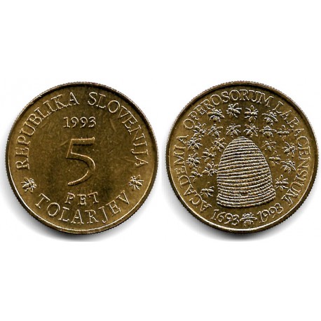 (12) Eslovenia. 1993. 5 Tolarjev (SC)