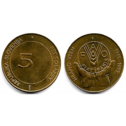 (21) Eslovenia. 1995. 5 Tolarjev (SC)