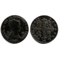 Isabel II. 1849. 8 Maravedí (BC+/MBC-) Ceca de Segovia