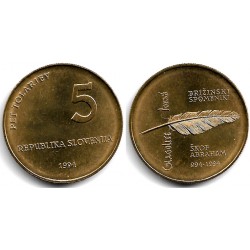 (16) Eslovenia. 1994. 5 Tolarjev (SC)