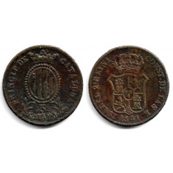 Isabel II. 1841. 3 Cuartos (BC) Ceca de Cataluña