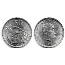 Estado Español. 1957*(59). 50 Pesetas (SC)