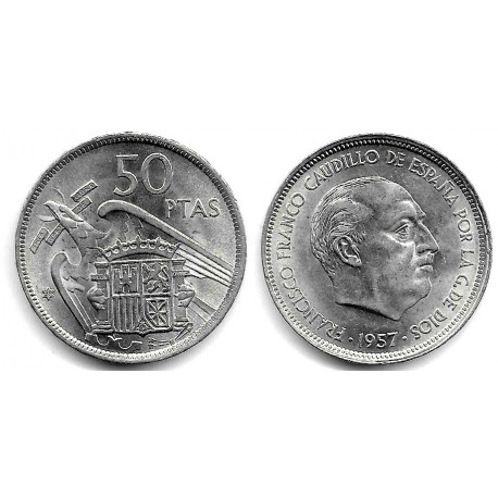 Estado Español. 1957*(59). 50 Pesetas (SC)
