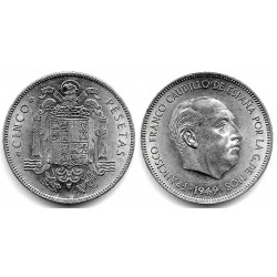 Estado Español. 1949*(19-50). 5 Pesetas (SC)