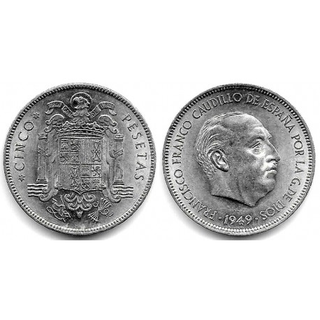 Estado Español. 1949*(19-50). 5 Pesetas (SC)