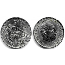 Estado Español. 1957*(71). 50 Pesetas (EBC)
