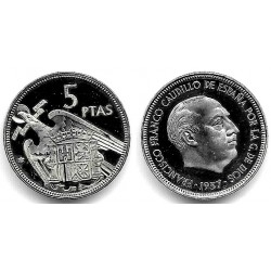 Estado Español. 1957*(73). 5 Pesetas (SC)