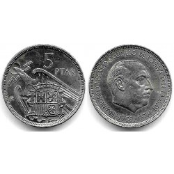 Estado Español. 1957*(72). 5 Pesetas (SC)