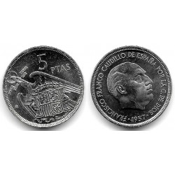 Estado Español. 1957*(75). 5 Pesetas (SC)