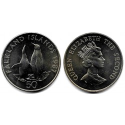 (25) Islas Malvinas. 1987. 50 Pence (SC)