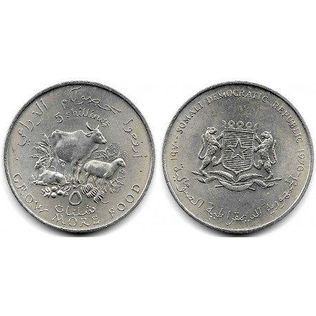 (15) Somalia. 1970. 5 Shillings (SC)