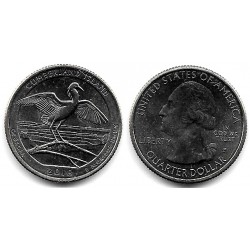 Estados Unidos de América. 2018(P). Quarter Dollar (SC) Cumberland Island