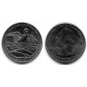 Estados Unidos de América. 2018(P). Quarter Dollar (SC) Cumberland Island